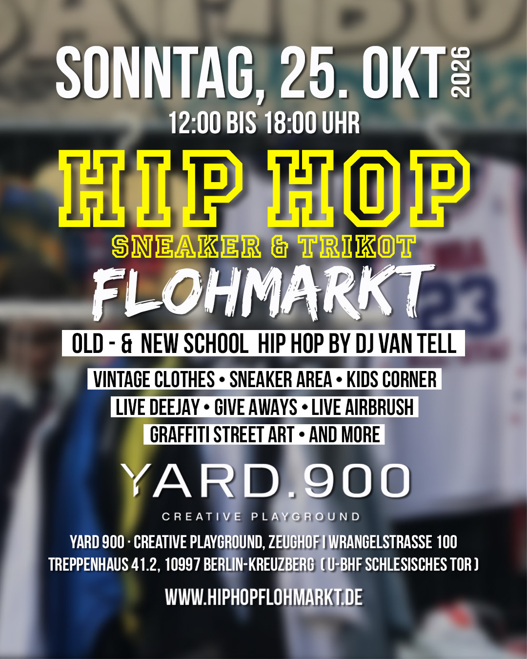 Hip Hop Flohmarkt Berlin – Indoor Edition